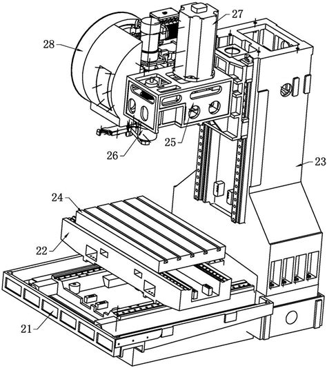一种高精度立式加工中心的制作方法