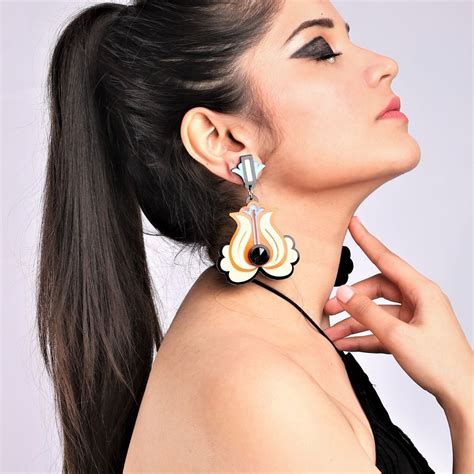 Buy THE YV BRAND BY YASHVI VANANI The Blooming Cala Cream Earrings Online