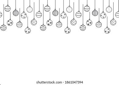 Black And White Christmas Border