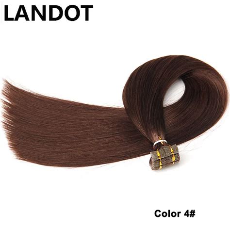 Landot Mejor A G Virgin Remy Tape En Extensiones De Cabello Humano