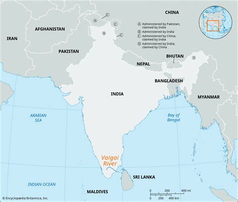 Vaigai River | Map, India, & Tributaries | Britannica