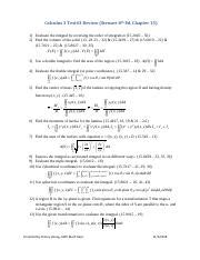 Calculus 3 Test 3 Review Stewart 8th.pdf - Calculus 3 Test#3 Review ...