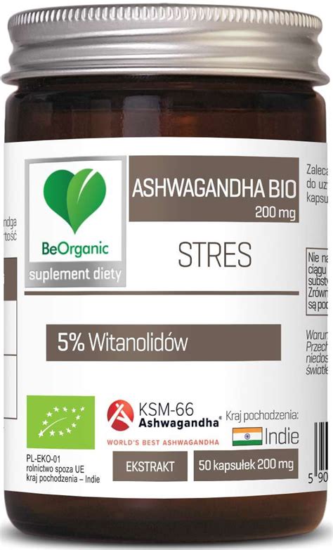 Suplement Diety Ashwagandha Ksm 66® 5 Bio 200mg Beorganic 50 Kaps Sklep Empik