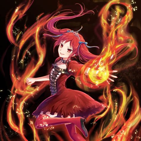 Free Download Flame Princess Red Dress Burb Cg Bonito Magic