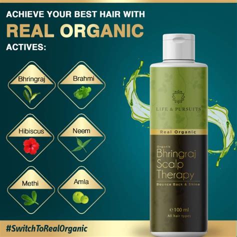 Buy Life And Pursuits Real Organic Bhringraj Scalp Therapy Hair Oil 100 Ml Online At Best Price