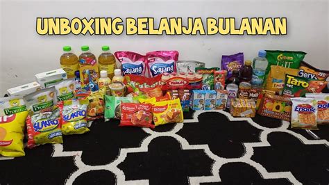 Unboxing Belanja Bulanan Youtube