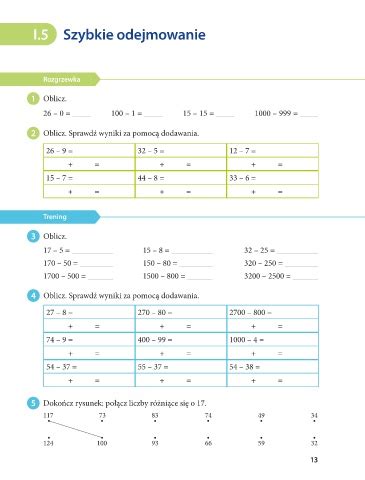 Page Matematyka Z Kluczem Klasa Semestr Szybkie Odejmowanie