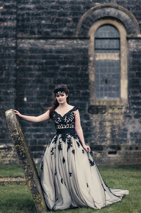 Glastonbury Gothic Same Sex Wedding Styled Shoot Unconventional Wedding