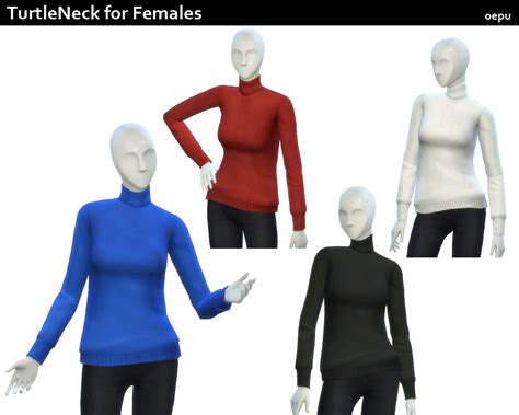 Mod The Sims Turtleneck In Colors Updated April