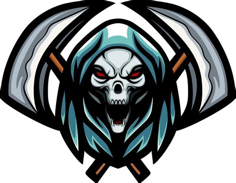 Grim Reaper cartoon 20767134 Vector Art at Vecteezy