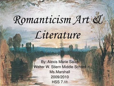 PPT - Romanticism Art & Literature PowerPoint Presentation, free ...