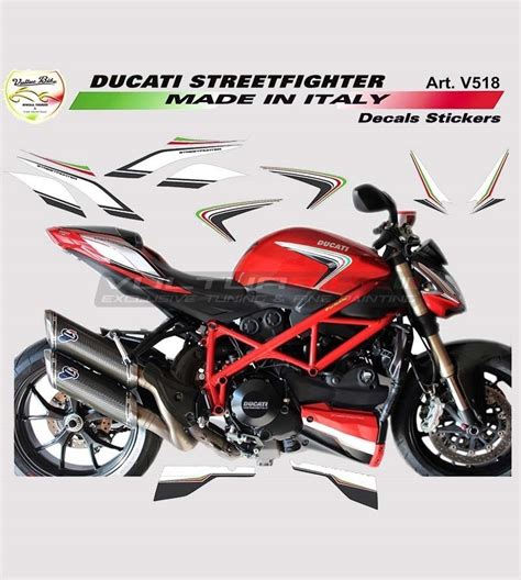 Kit Adesivi Tricolore Ducati Streetfighter