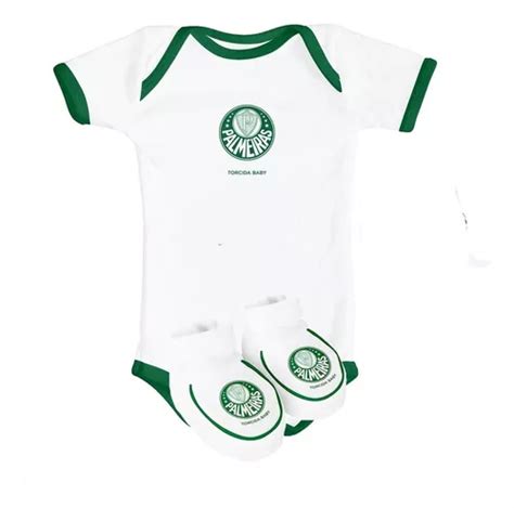 Conjunto Infantil Do Palmeiras Body E Pantufa Para Bebês Parcelamento