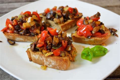 Pilz Bruschetta Rezepte Bruschetta Lebensmittel Essen