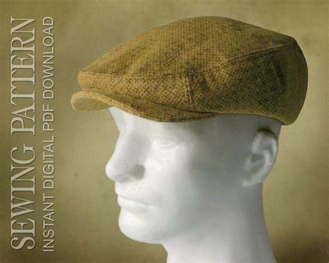 Digital Sewing Pattern Finch 1920s Irish Flat Cap For Etsy Sewing