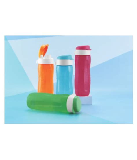 Tupperware Aquaslim Fliptop Multicolour Ml Water Bottle Set Of