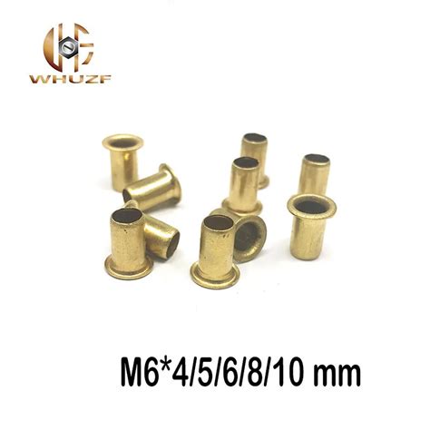 Pcs M Mm Hollow Copper Rivet Bronze Rivets Cross Hole