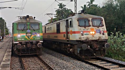 Rare Mega Offlink Tughlakabad WAP 7 With Coimbatore Jan Shatabdi