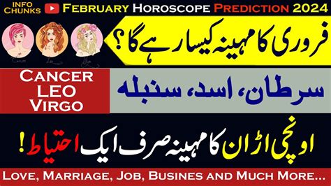 Cancer Leo Virgo Monthly Horoscope February February Ka