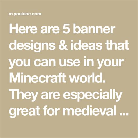 Here Are Banner Designs Ideas That You Can Use In Your Minecraft