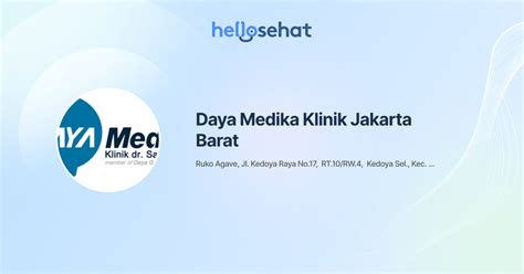 Daya Medika Klinik Jakarta Barat