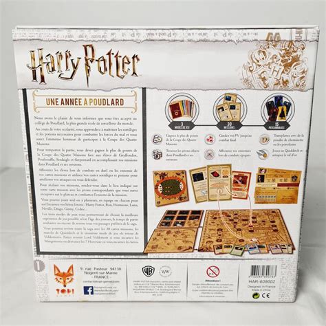 Jeu De Société Harry Potter Une Année à Poudlard Topi Games Label