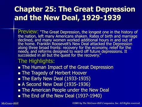 Ppt Chapter 25 The Great Depression And The New Deal 1929 1939