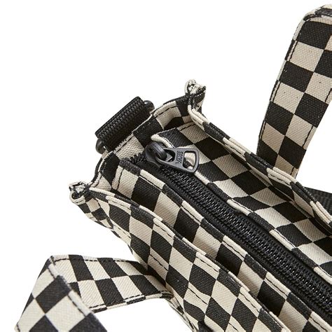 VANS 블랙 캔버스 크로스바디 체커보드 , VN00033J56M1