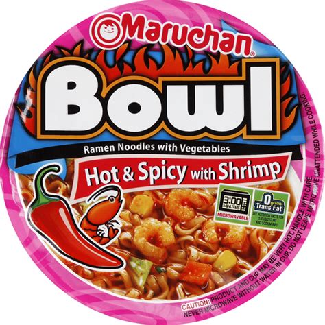 Maruchan Ramen Noodles With Vegetables Hot Spicy With Shrimp 3 32 Oz Instacart