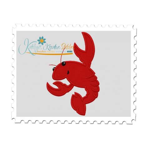 Crawfish Applique And Fill