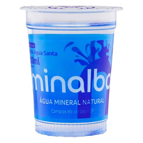 Água mineral Minalba sem gás copo 200 mL DISK ÁGUA CASA VERDE