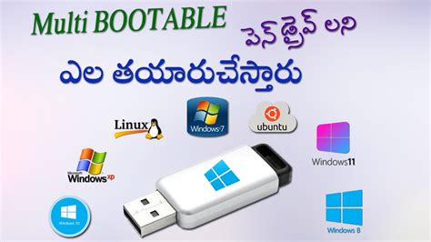 How To Make Multi Bootable Pen Drive In Telugu Youtube