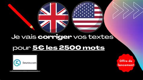 Je vais relire et corriger vos textes écrits en anglais par Leo Guilbert