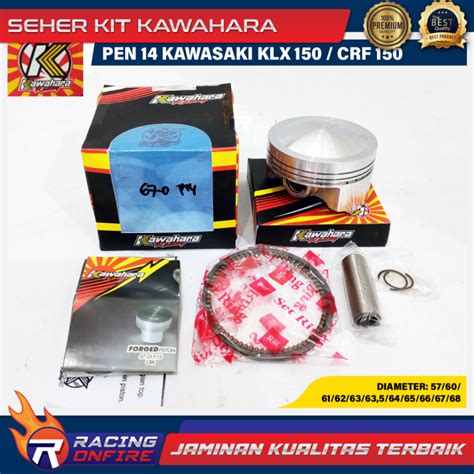 Seher Kit Piston Set Kawahara Pen Pin Motor Kawasaki Klx Honda