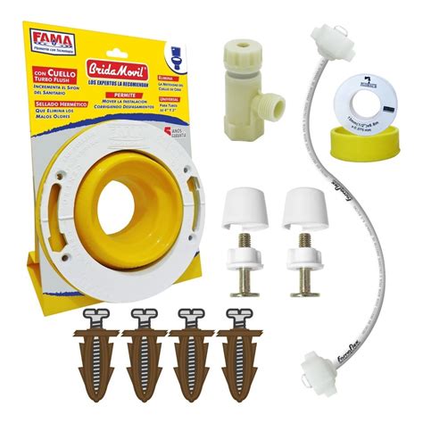 Kit Instalaci N Sanitarios Con Brida Movil Fama Ec Ferreteralafama