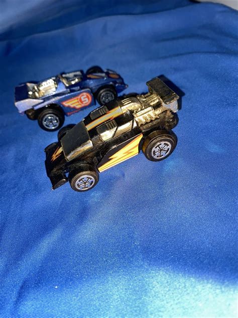 Vintage Hot Wheels Hotwheels 1985 Blue And Black Race Car Indy Open Wheel