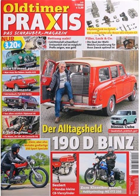 Oldtimer Praxis Sonderhefte 35 Rabatt Auf Mini Und Geschenkabo