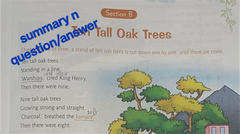 Vi Ten Tall Oak Trees Poem Summary Question Answers Viva Real