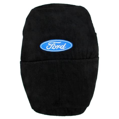 F 150 Console Cover Konsole Armour Black With Ford Oval Logo With Black