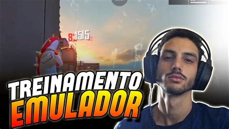 FREE FIRE AO VIVO TREINAMENTO EMULADOR 4X4 RANKED YouTube