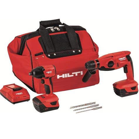 Hilti 18 Volt Lithium Ion Cordless Rotary Hammer Drill Impact Driver