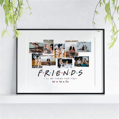 Best Friend Photo Collage Canva Template Bff Photo Gift Bff Etsy