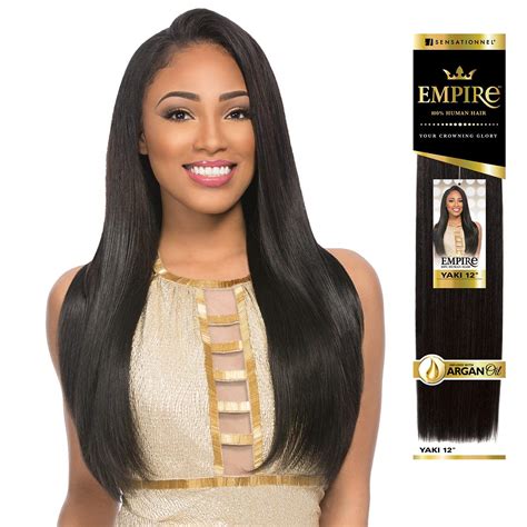 Amazon.com : Sensationnel Empire yaki human hair - tangle free weaving ...