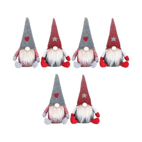 Abaodam 6 Pièces Poupée sans Visage Poupée Gnomes De Noël Décoratio