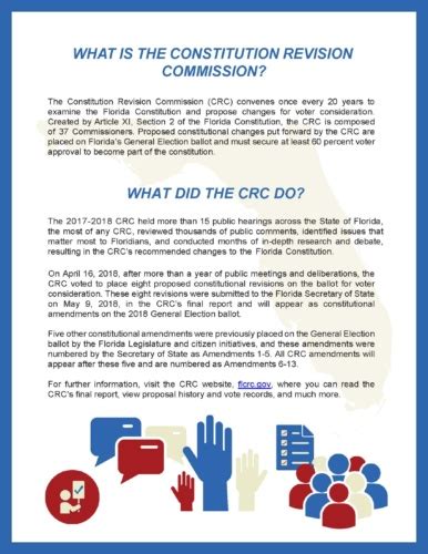 Constitution Revision Commission Ballot Guide for Florida Voters ...