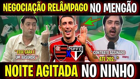 NEGOCIAÇÃO RELÂMPAGO NOITE AGITADISSÍMA NO NINHO DO URUBU FLAMENGO X