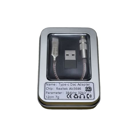 ALC5686 USB C ЦАП адаптер для наушников 32 бит 386 кГц Hi-Fi DSD600 Ом ...