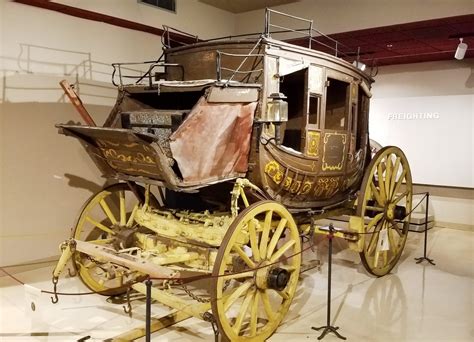 Stagecoach in Transportation Gallery at Arizona History Museum ...