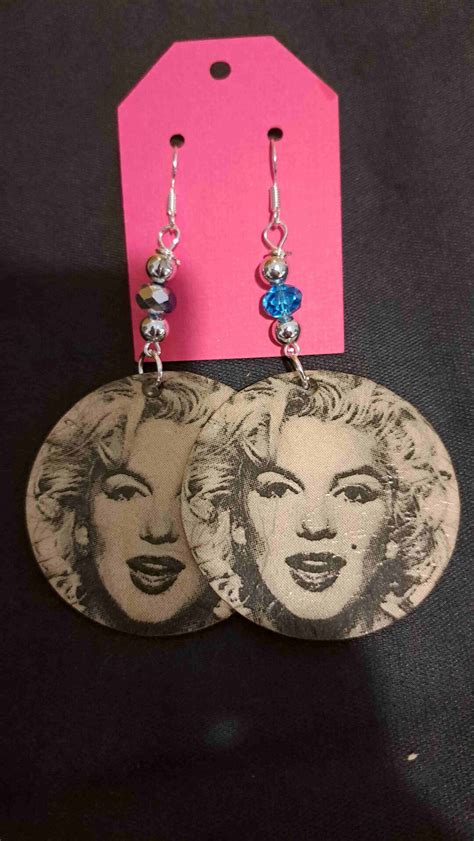 Marilyn Monroe Earrings Etsy