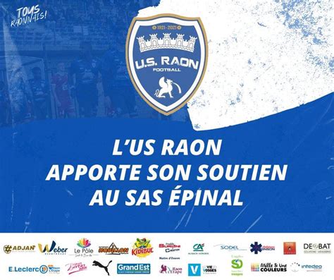 Actualit L U S Raon Derri Re Le Sas Football Club Football Union